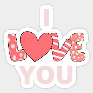 i love you Sticker